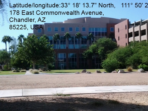 Photos shot with android phone GPS chip turned on - location Latitude/longitude: 33° 18' 13.7