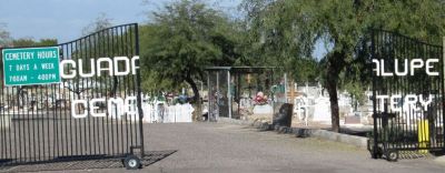 secret Mexican grave yard or cementery in Tempe and Guadalupe - Guadalupe Cemetery - Beck Avenue & Fremont Drive