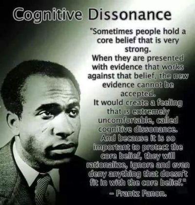 Cognitive Dissonance - When reality conflicts with brainwashing
