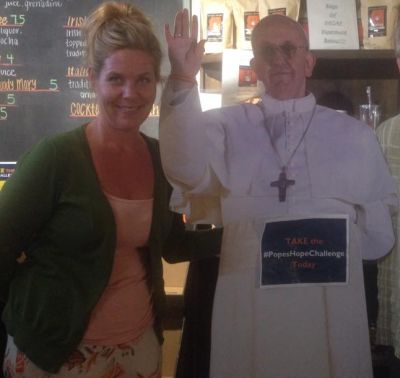 Kathy Inman and the Pope