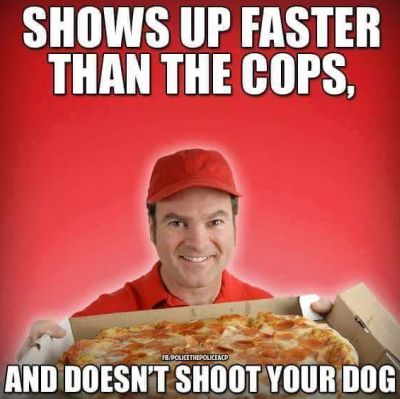 Shows up faster then the cops, and doesn't shoot your dog!!!!
