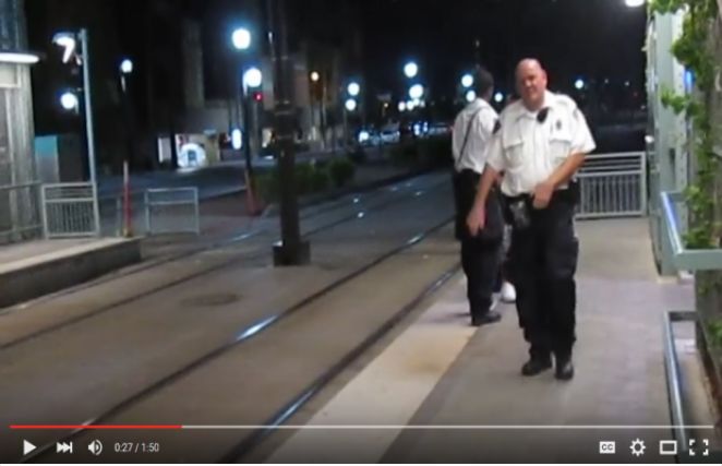 Valley Metro Light Rail Police stop passenger from videotaping them
