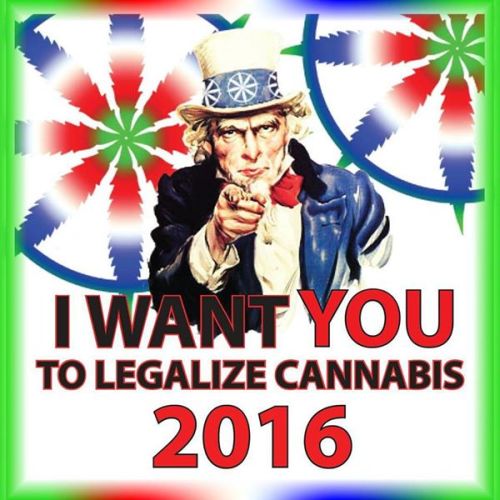 Uncle Sam - I want you to legalize marijuana cannabis in 2016