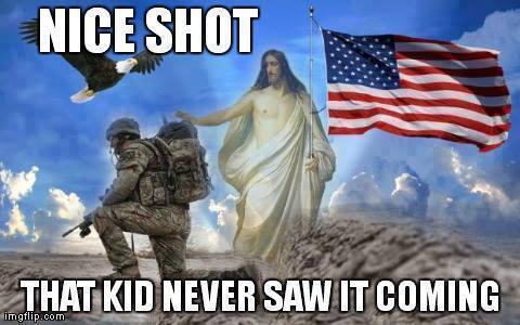 Killing for Jesus - Nice shot, the kid never saw it coming