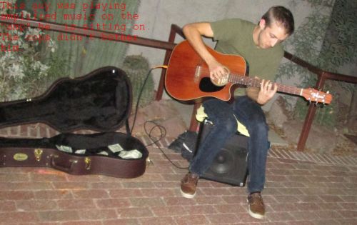 Tempe police allowed this guitar playing guy to have his music amplified, while they threatened to arrest us if we used or bullhorn